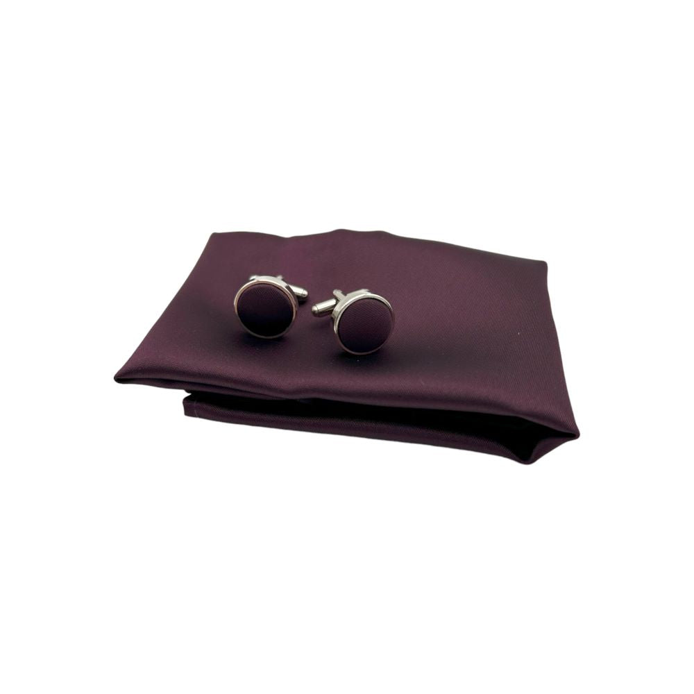 TIE AND BOWTIE SET - 5 PCS SET - RICH BURGUNDY