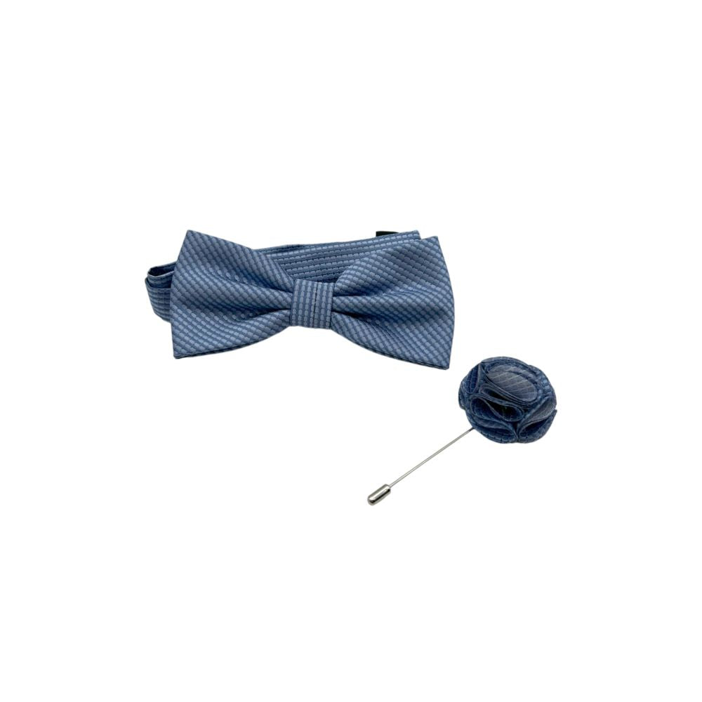 TIE AND BOWTIE SET - 5 PCS SET - LIGHT BLUE