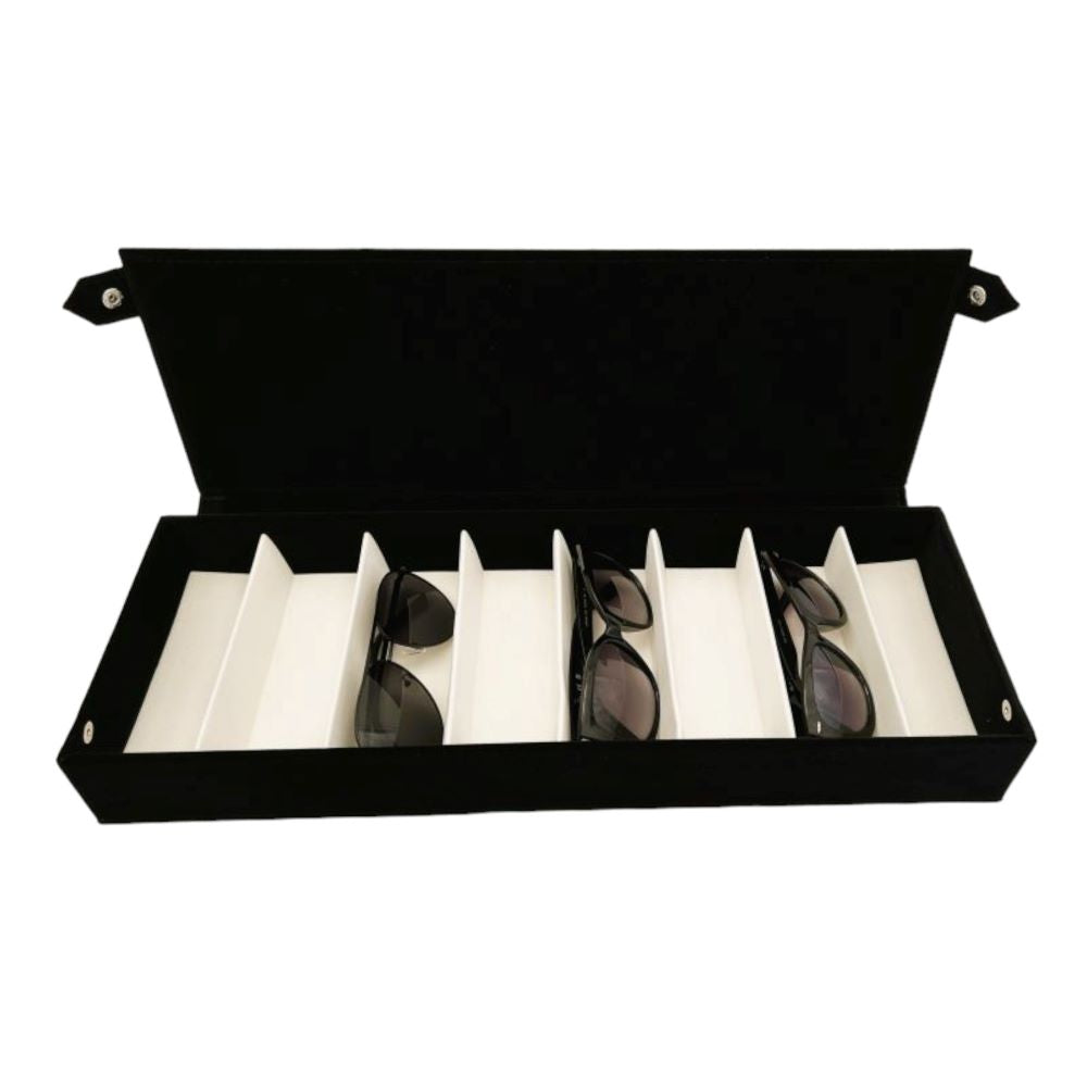 8  SLOT EYEGLASSES ORGANIZER - BLACK