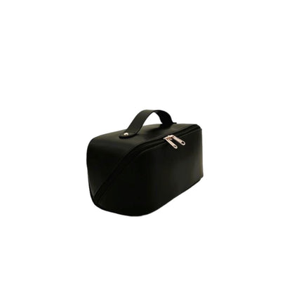 TOTE COSMETIC BAG - FIRM SHAPE - BLACK