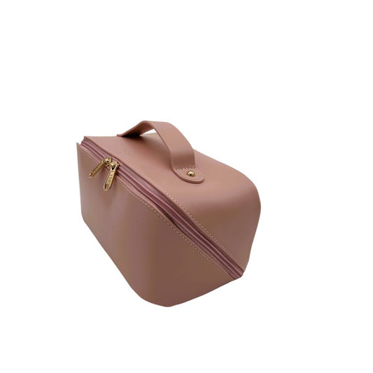 TOTE COSMETIC BAG - FIRM SHAPE - DUSTY PINK