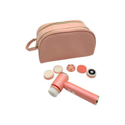 FACIAL CLEANSING BRUSH SET - PEACH