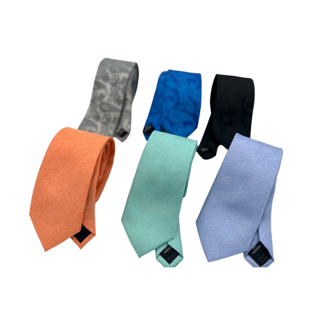 ONLY.LOVE TIE IN A CASE WITH TIE KNOT INSTRUCTIONS - ORANGE