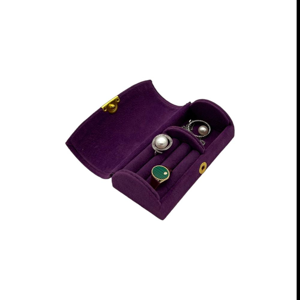 TRAVEL JEWERLY ORGANIZING CASE - PURPLE