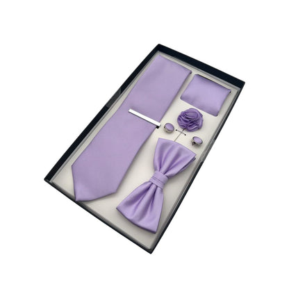 ONLY.LOVE TIE AND BOWTIE SET - 5 PCS SET - LIGHT PURPLE